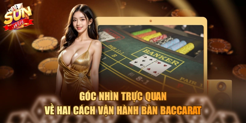 Góc nhìn trực quan về hai cách vận hành bàn Baccarat