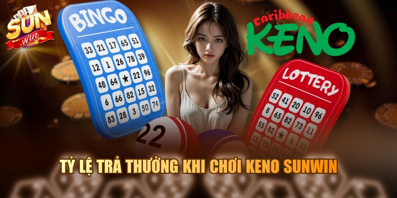Tỷ lệ trả thưởng khi chơi Keno Sunwin
